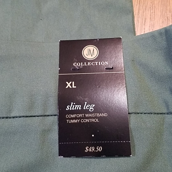 JM Collection Studded Pull-On Tummy Control Pants - Picture 7 of 7